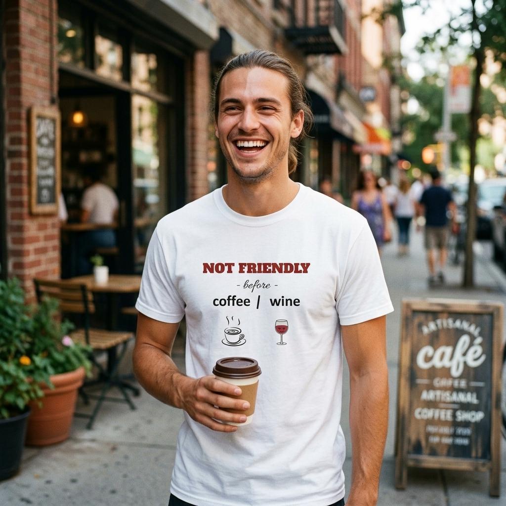 NOT FRIENDLY BEFORE MY COFFEE (front print)